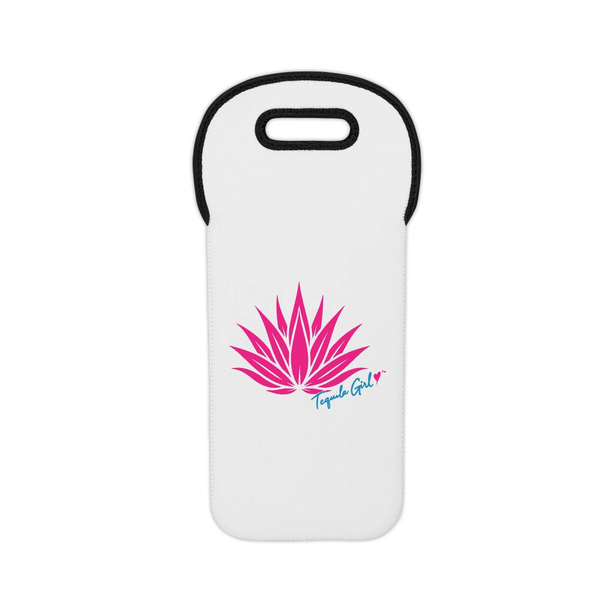 Tequila Girl™ Neoprene Tequila Tote – Pink Agave Love – Fits 750ml