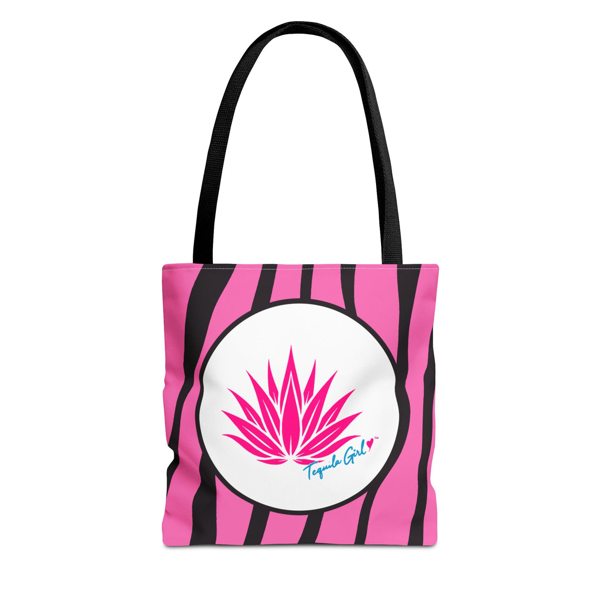 Tequila Girl™ Pink Zebra Tote Bag - Bachelorette Bridesmaid Gift, Zebra Print