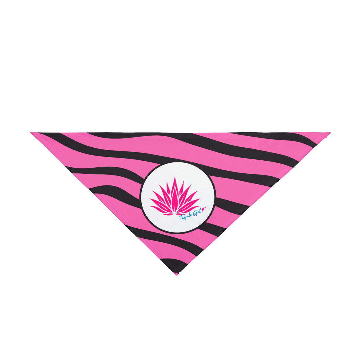 Tequila Girl™ Pink Zebra Pet Bandana - Dog Bandana, Dog Mom Gift