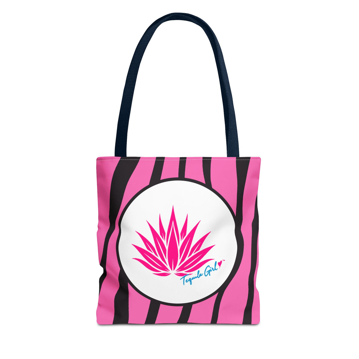 Tequila Girl™ Pink Zebra Tote Bag - Bachelorette Bridesmaid Gift, Zebra Print