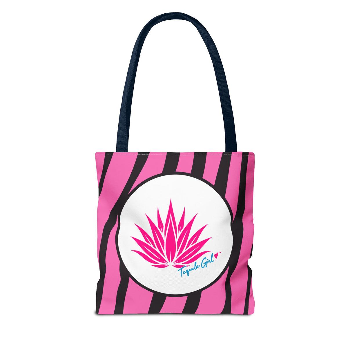 Tequila Girl™ Pink Zebra Tote Bag - Bachelorette Bridesmaid Gift, Zebra Print