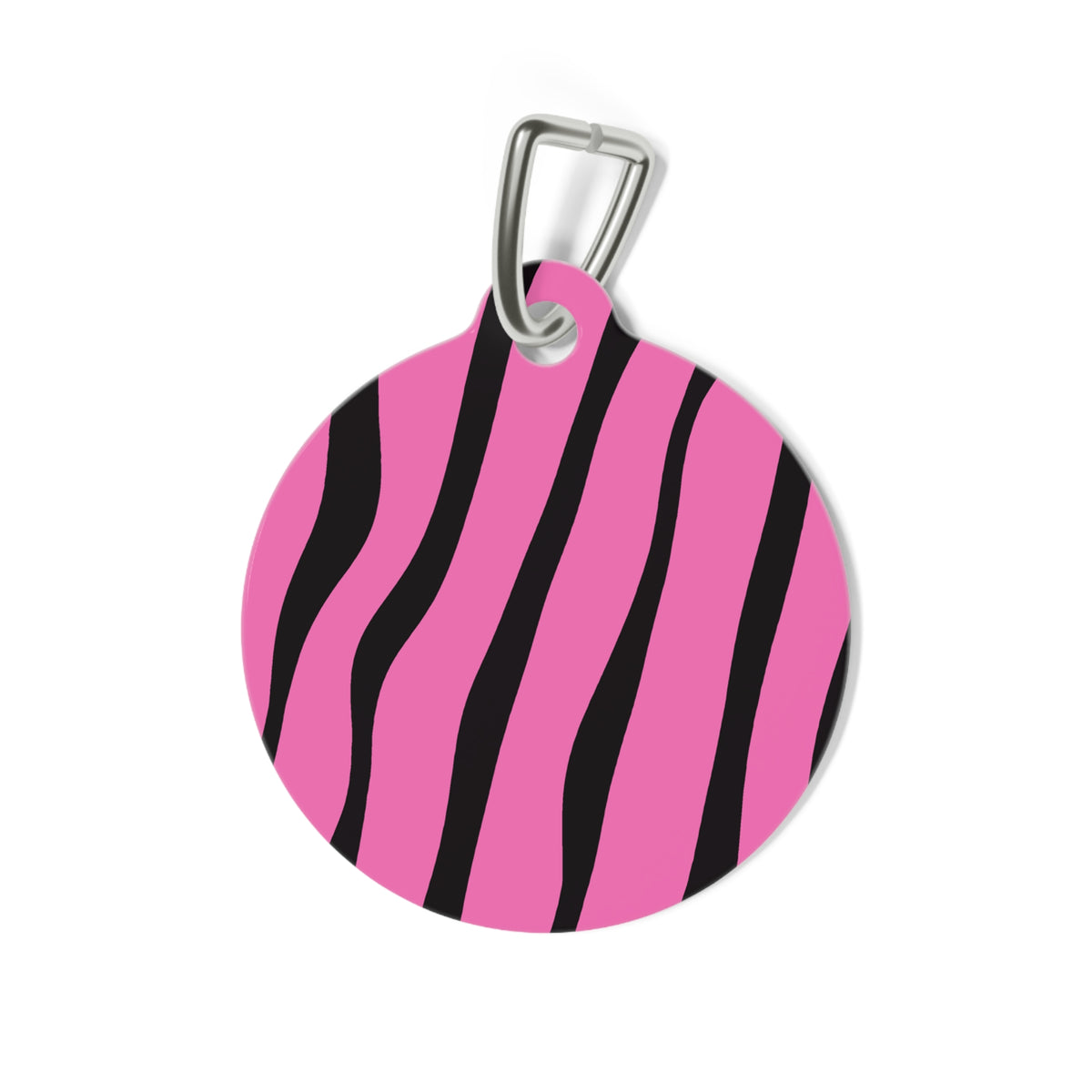 Tequila Girl™ Pink Zebra Pet ID Tag - Dog Tag, Cat Tag, Dog Mom Gift