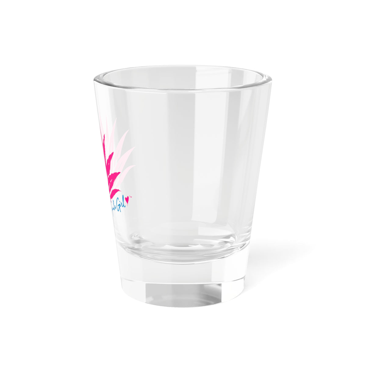 Tequila Girl™ Shot Glass - Pink Agave Love - 1.5oz Full-Color Shot Glass, Tequila Lover Gift