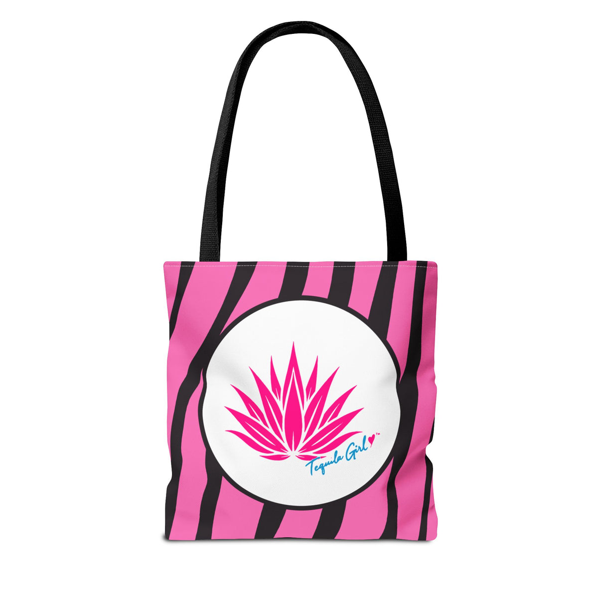 Tequila Girl™ Pink Zebra Tote Bag - Bachelorette Bridesmaid Gift, Zebra Print