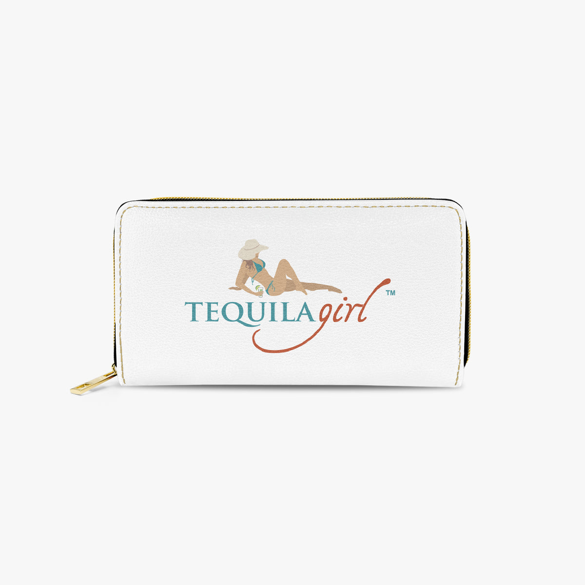 Tequila Girl vegan leather zipper purse