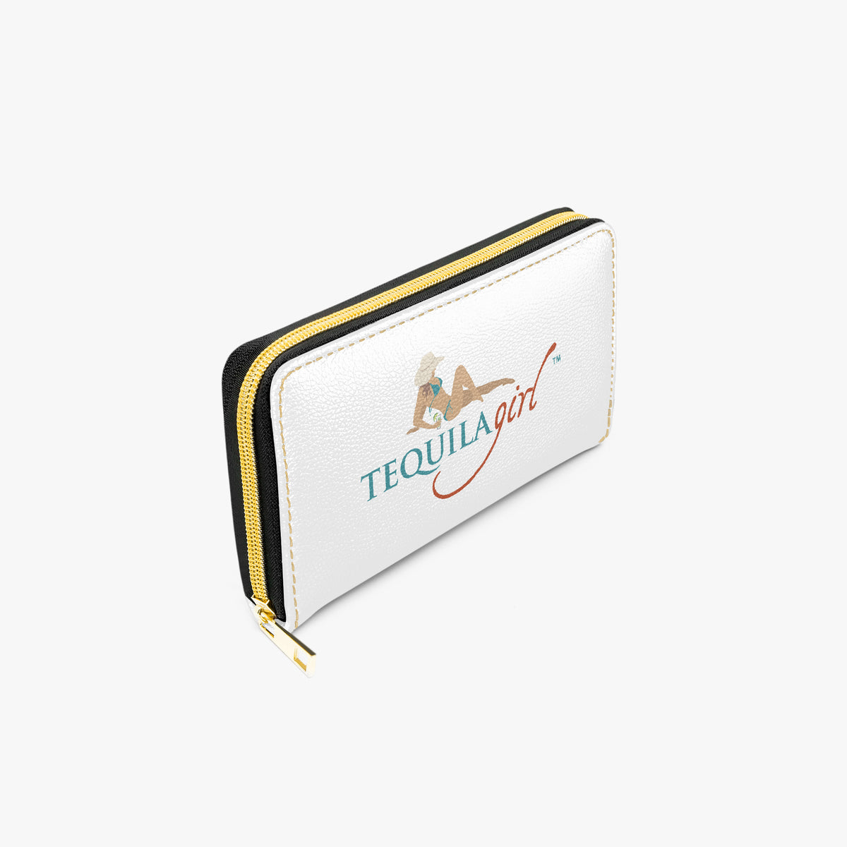 Tequila Girl zipper purse, back view