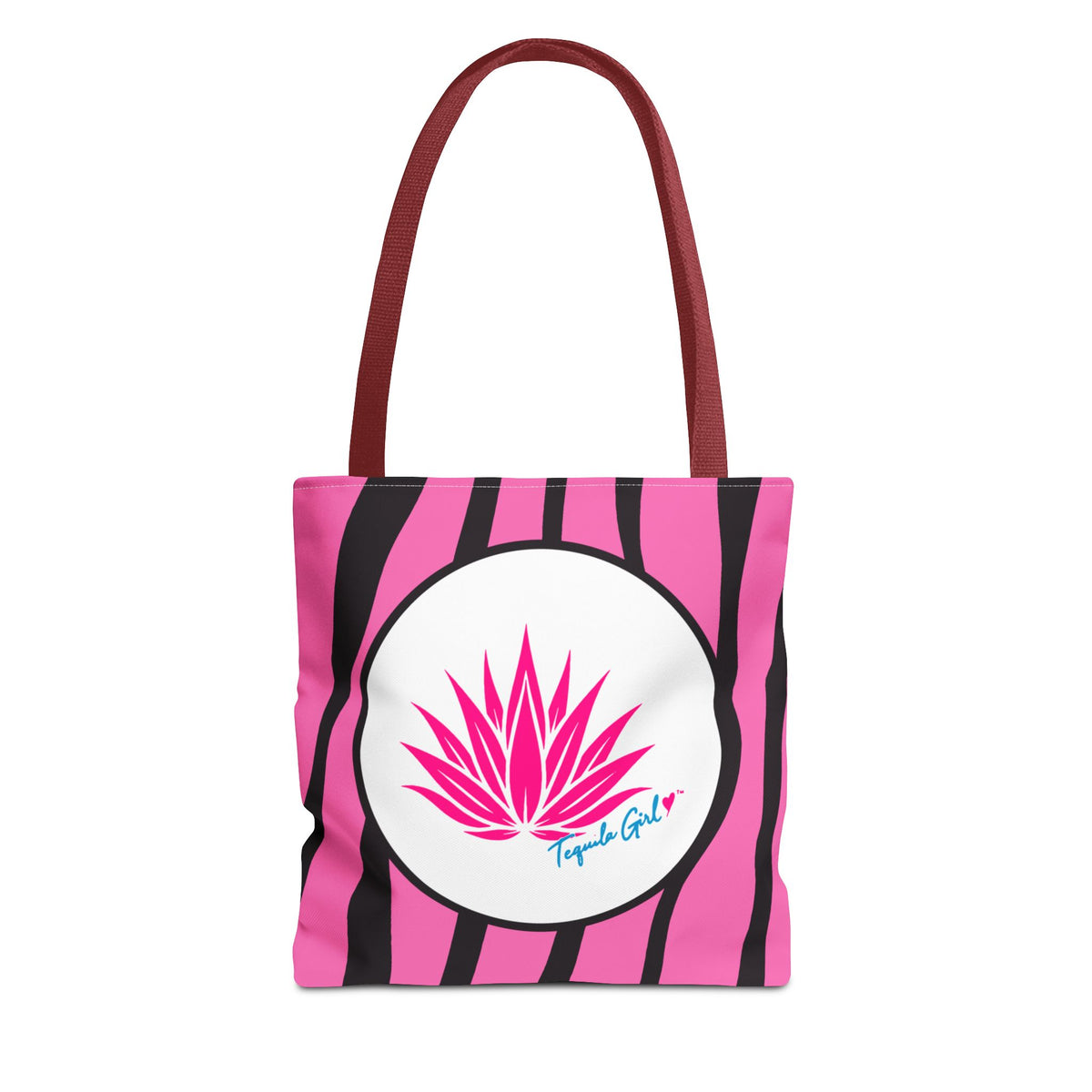 Tequila Girl™ Pink Zebra Tote Bag - Bachelorette Bridesmaid Gift, Zebra Print