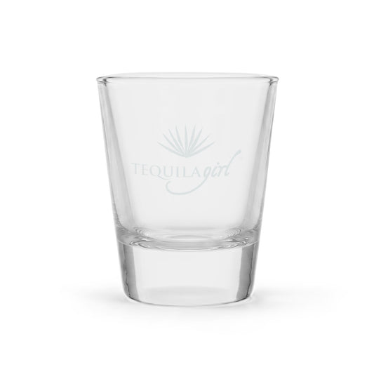 Tequila Girl® Engraved Shot Glass - Pink Agave - 1.5oz Etched Glass, Tequila Lover Gift