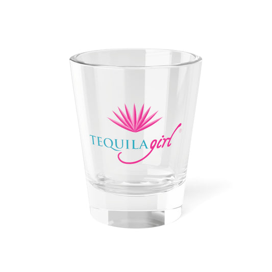 Tequila Girl® Shot Glass - Pink Agave - 1.5oz Full-Color Shot Glass, Tequila Lover Gift