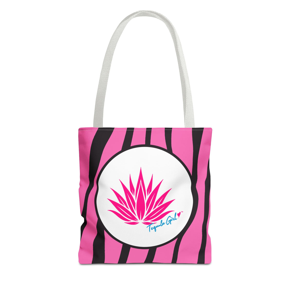 Tequila Girl™ Pink Zebra Tote Bag - Bachelorette Bridesmaid Gift, Zebra Print