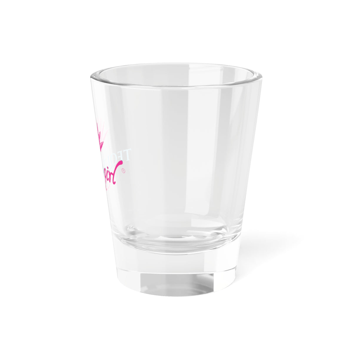 Tequila Girl® Shot Glass - Pink Agave - 1.5oz Full-Color Shot Glass, Tequila Lover Gift