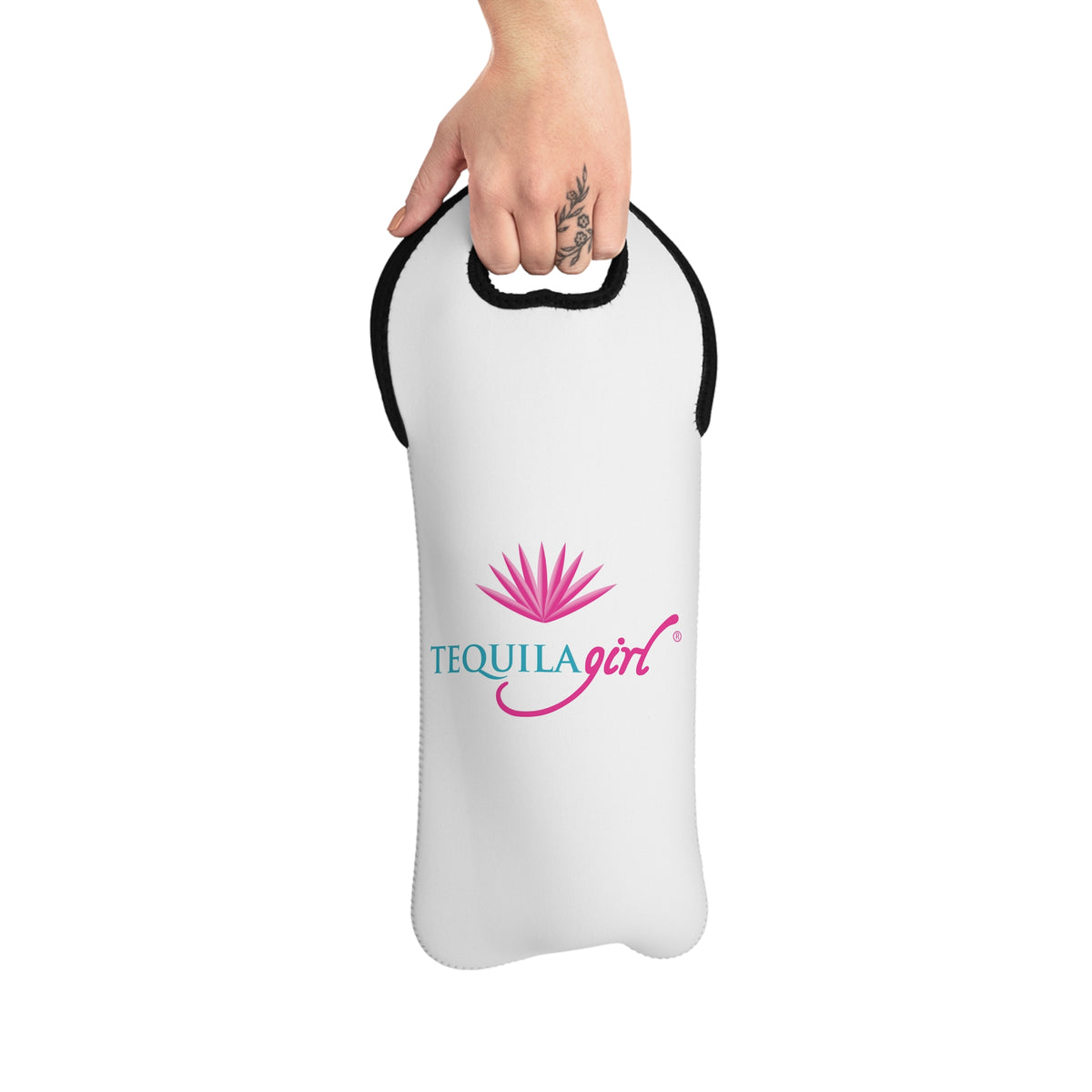 Tequila Girl™ Neoprene Tequila Tote – Pink Agave – Fits 750ml