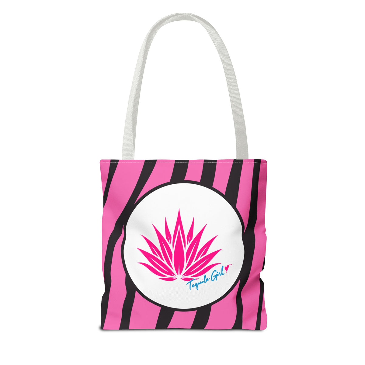 Tequila Girl™ Pink Zebra Tote Bag - Bachelorette Bridesmaid Gift, Zebra Print