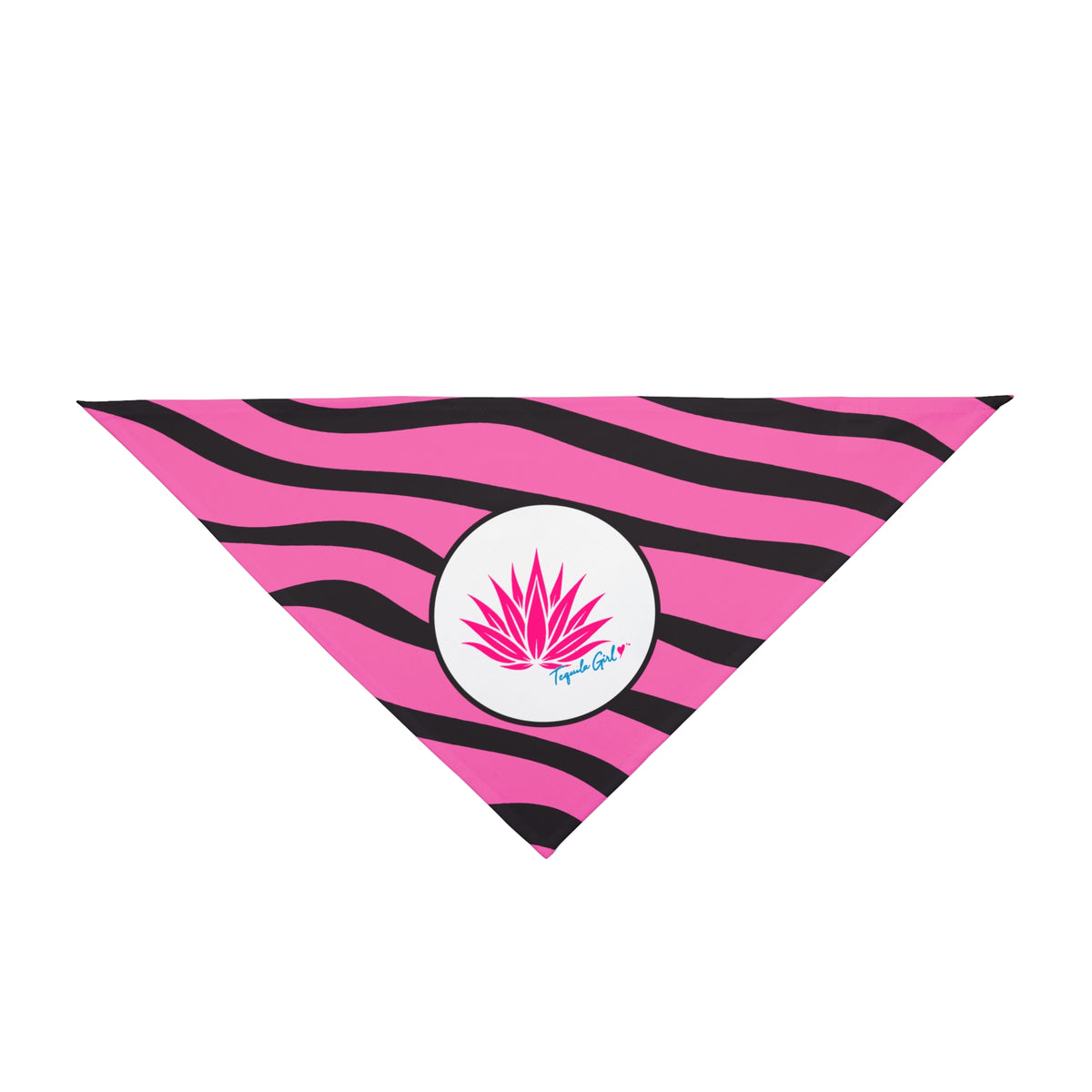 Tequila Girl™ Pink Zebra Pet Bandana - Dog Bandana, Dog Mom Gift