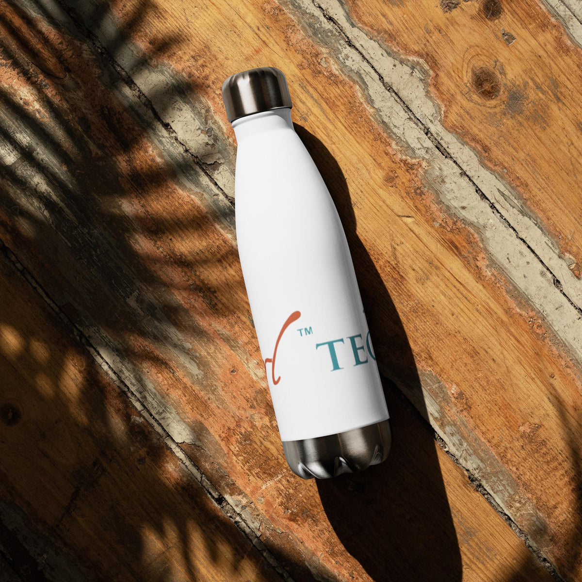 Tequila Girl water bottle in palm shade